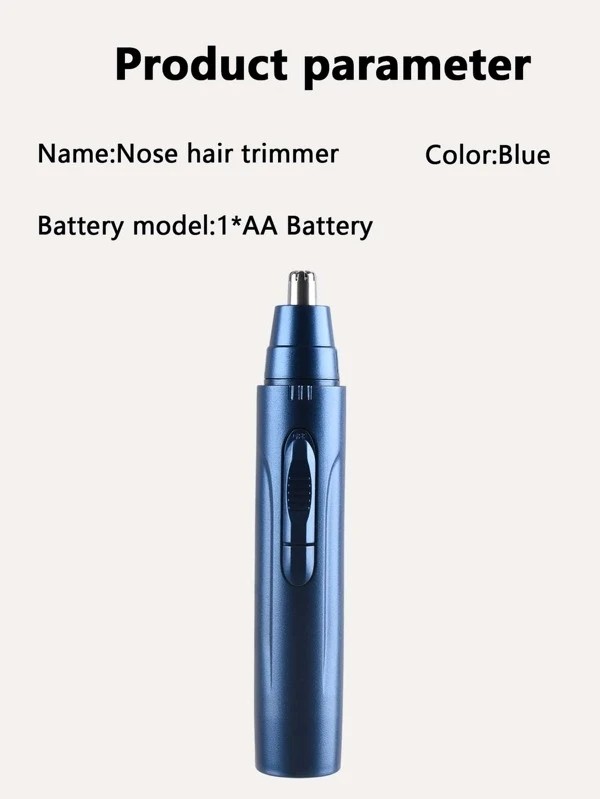 Speed cleaning electric nose hair trimmer