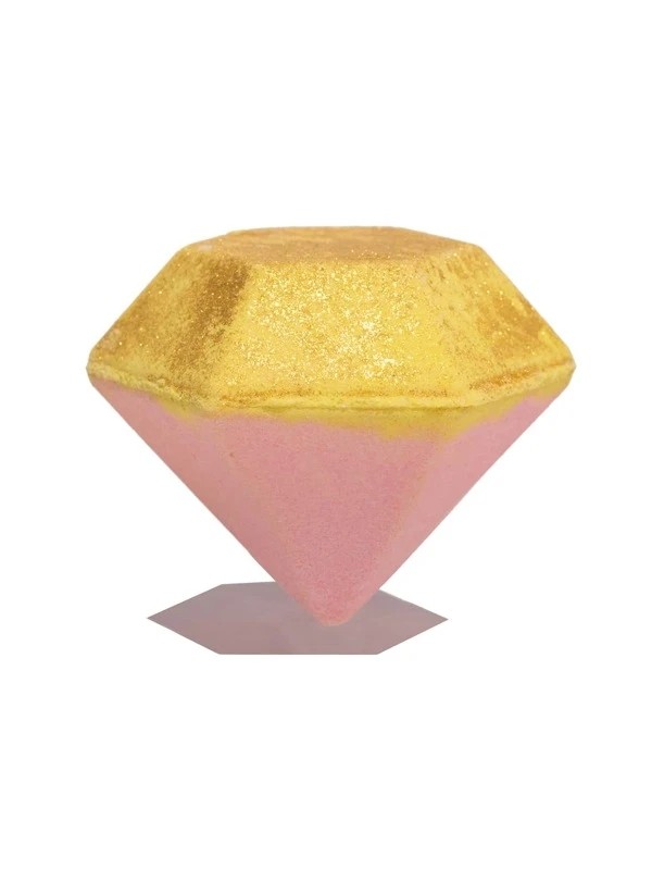 Strawberry Scented Glitter Diamond Shaped Bath Bomb