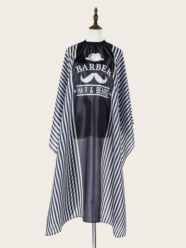 Striped Pattern Salon Haircut Cape