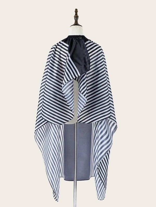 Striped Pattern Salon Haircut Cape