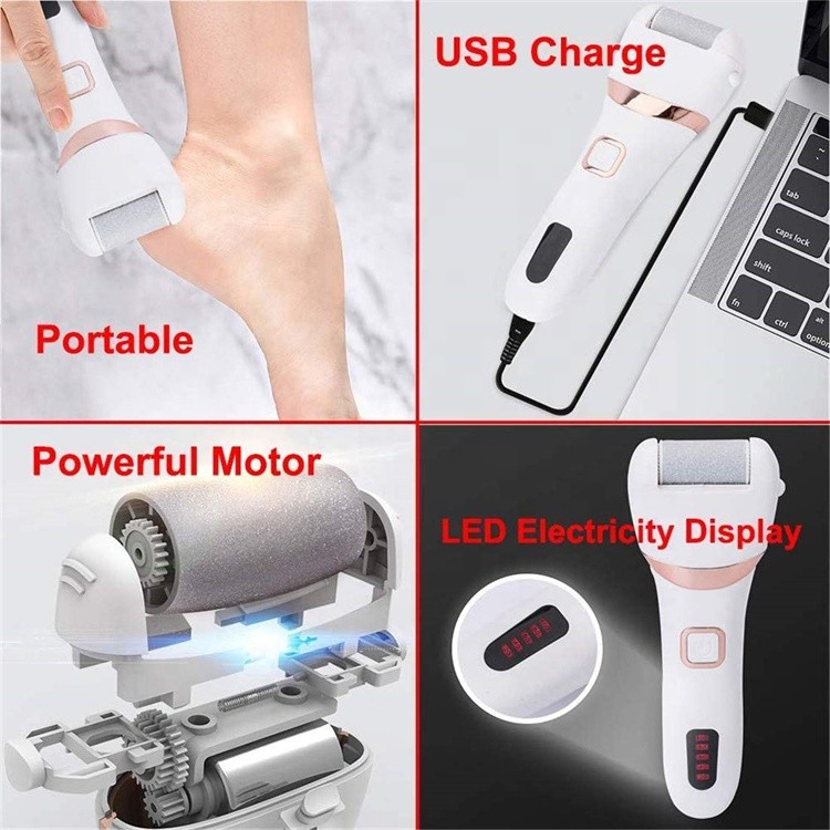 USB Charging Dead Skin Callus Remover Electric Pedicure Foot Care Feet