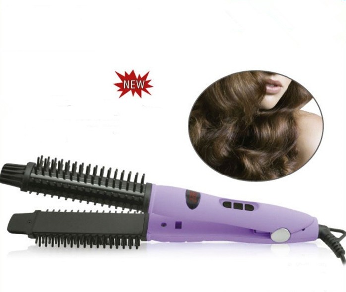 both negative ion fluffy Straight hair comb curling stick 